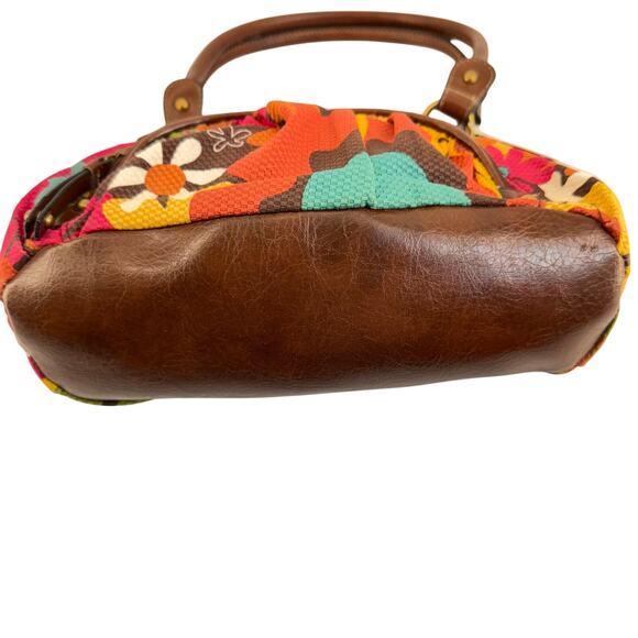 Rosetti Eden Floral Mini Shopper Bag Brown Handles Boho Retro Y2K shoulder bag - Picture 3 of 10